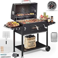 Barbacoas de carbón con parrilla regulable
