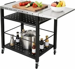 Carros de barbacoa de acero inoxidable y madera: ¿cuál elegir?