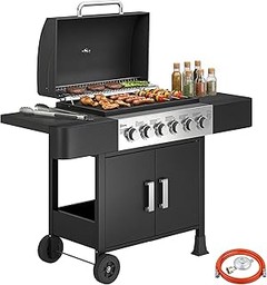 Cómo mantener y limpiar una barbacoa de gas de 4 quemadores