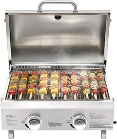 ¿Cuánto gas consume una barbacoa de gas de 2 quemadores?