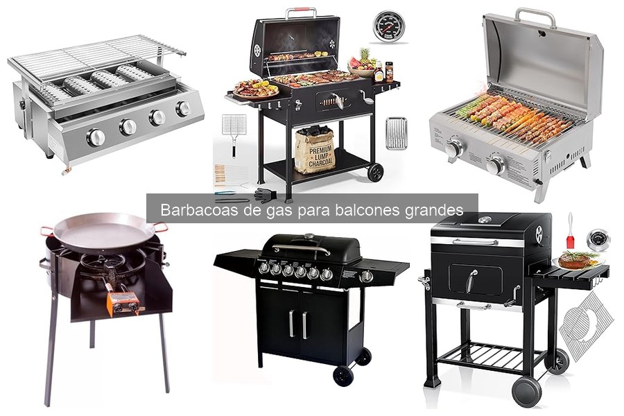 Alternativas a barbacoas de gas para balcones grandes