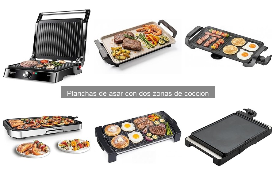 Alternativas a planchas de asar con dos zonas de cocción