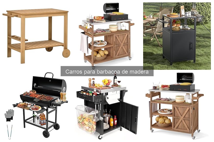 Cómo usar un carro de barbacoa de madera correctamente