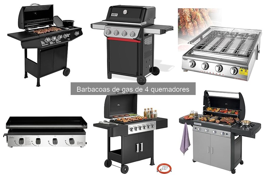 Comparativa: Barbacoas de gas de 4 quemadores vs carbón
