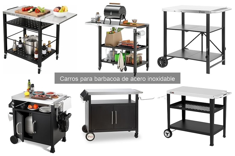 Comparativa: Carros de barbacoa de acero inoxidable vs madera