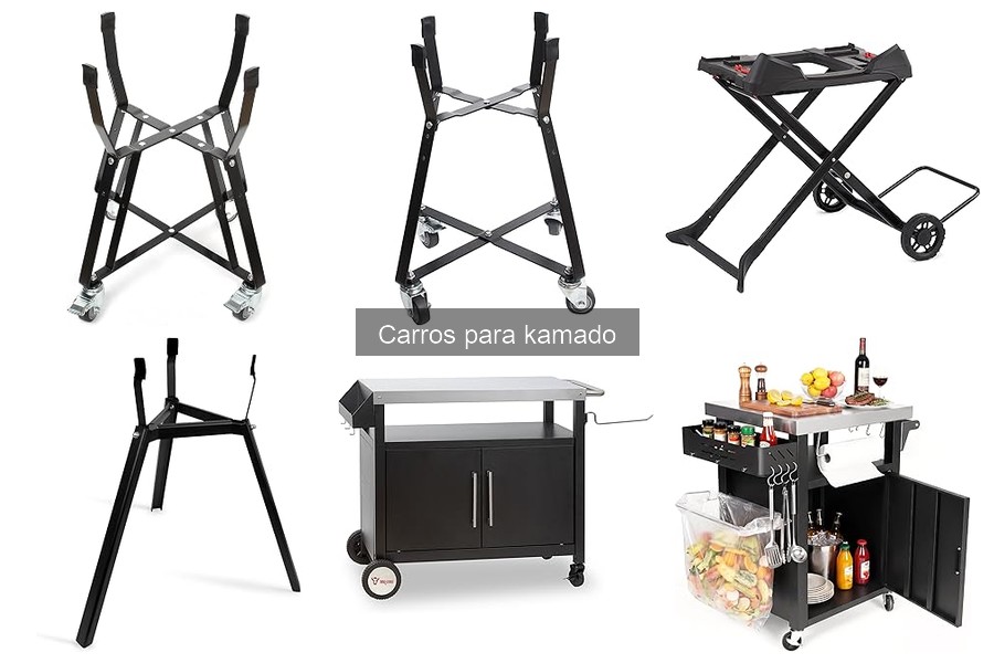 Comparativa de carros para kamado y parrillas de gas
