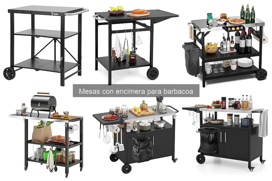 Comparativa de materiales para mesas con encimera de barbacoa