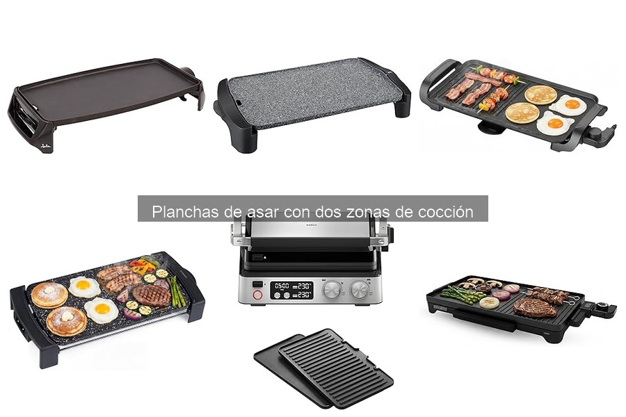 ** Comparativa de Planchas de Asar con Dos Zonas de Cocción