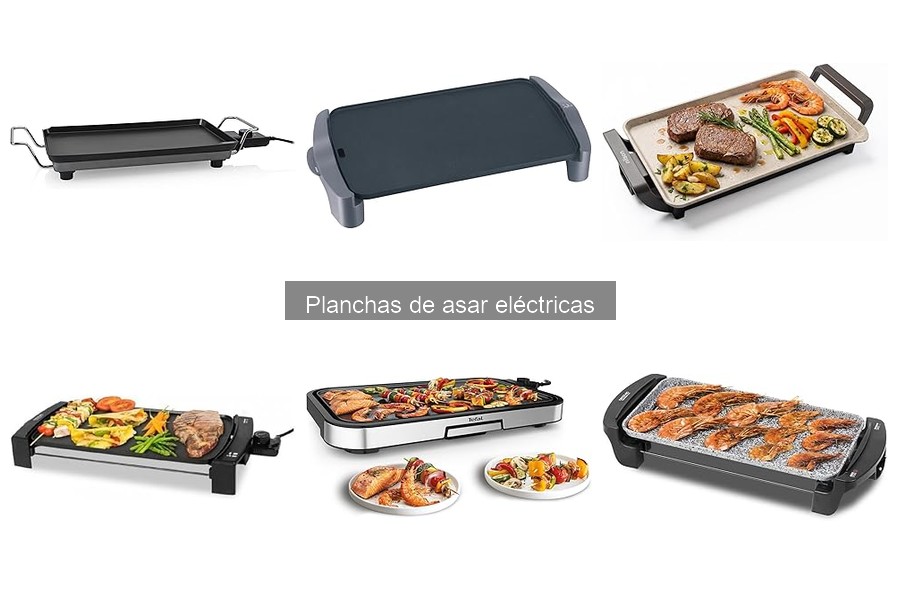 Comparativa de Planchas de Asar Eléctricas por Tamaño