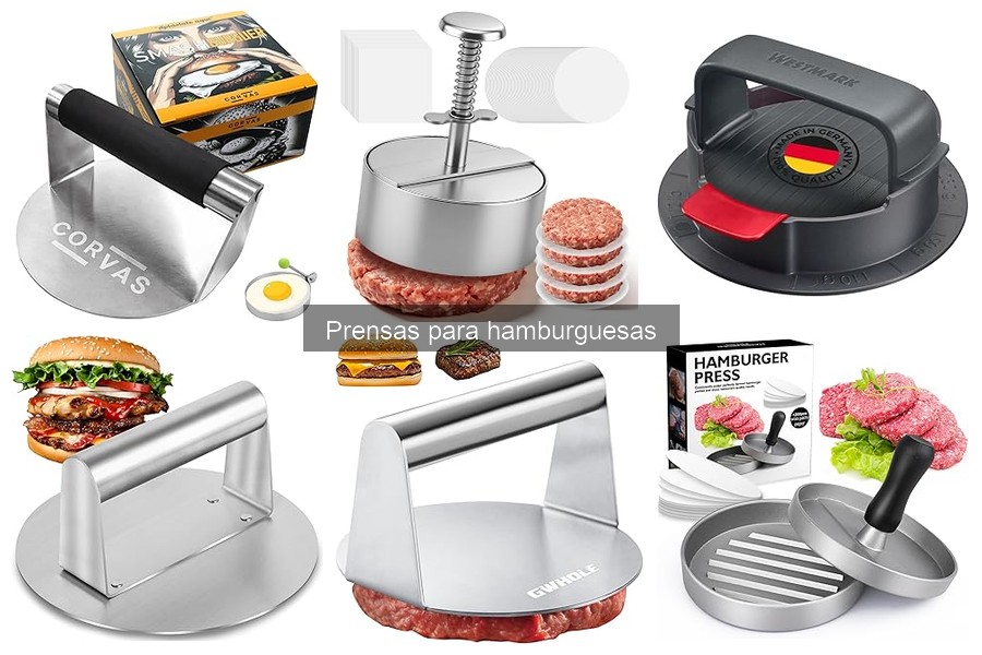 Comparativa: Prensas de Metal vs Plástico para Hamburguesas