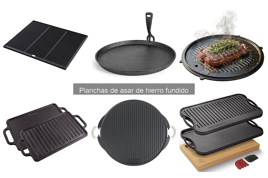 Guía de compra de planchas de asar de hierro fundido