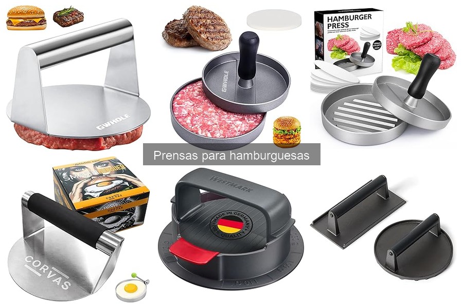 Guía de compra de prensas para hamburguesas en Amazon