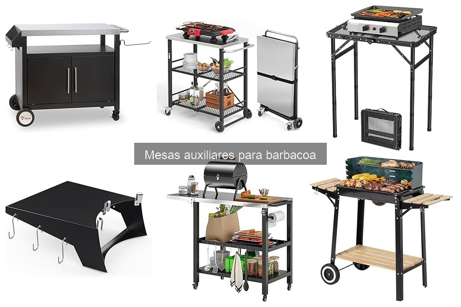 Ideas creativas para usar mesas auxiliares en la barbacoa