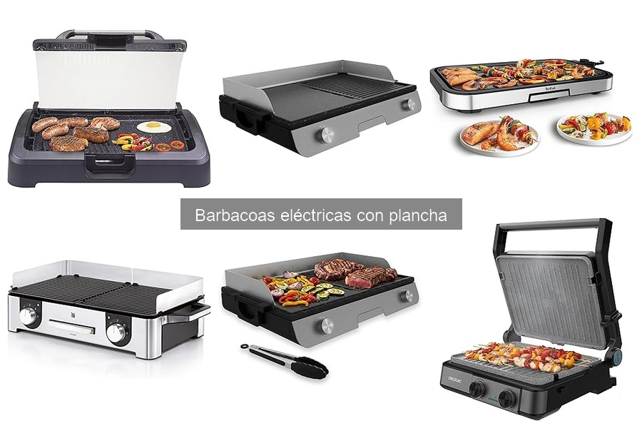 ** Instrucciones para usar barbacoas eléctricas con plancha