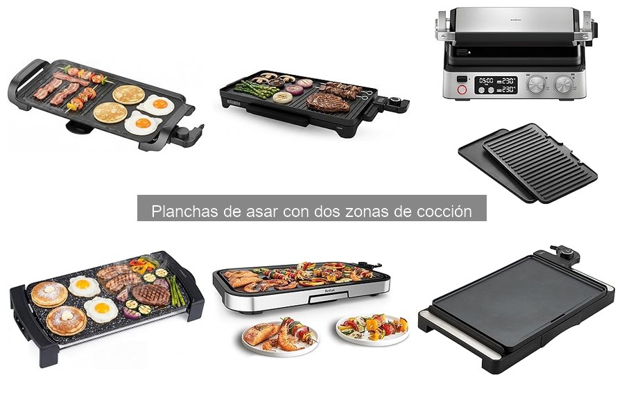 Mantenimiento y limpieza de planchas de asar con dos zonas