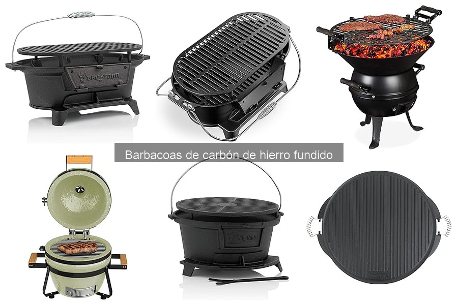 Mejores alternativas a barbacoas de carbón de hierro fundido