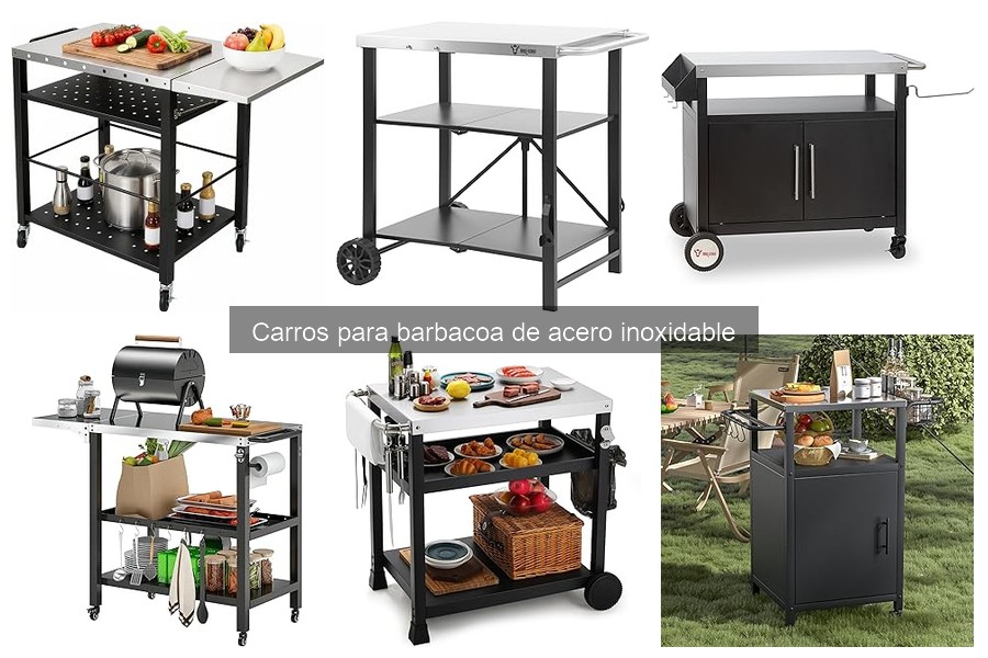 Mejores carros de barbacoa de acero inoxidable para espacios pequeños