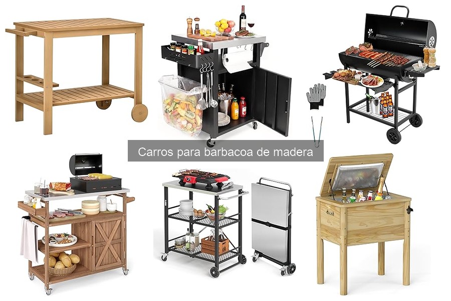 Mejores carros para barbacoa de madera en exteriores