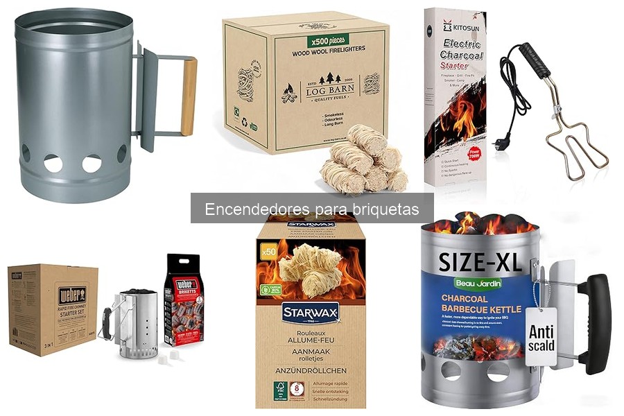 Mejores encendedores para briquetas según usuarios