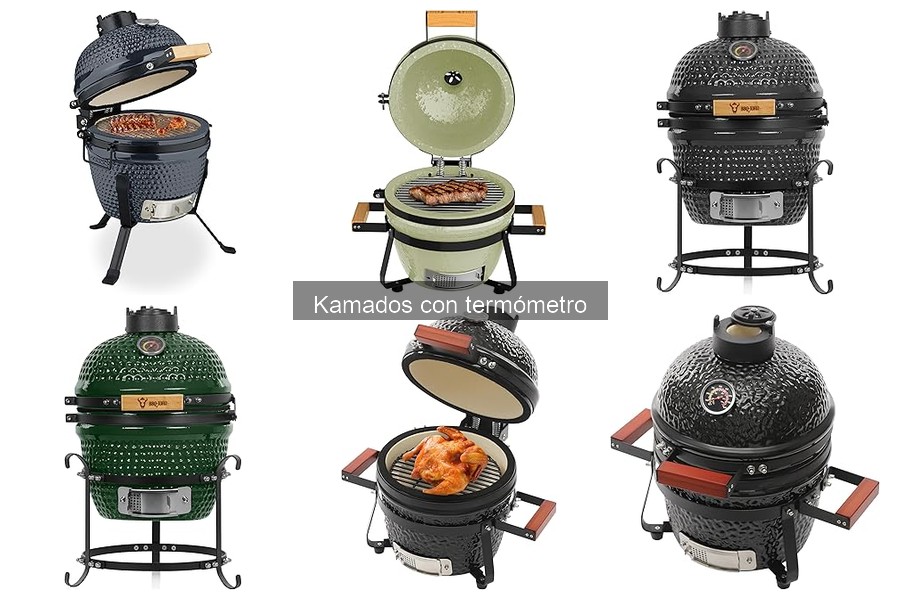 Mejores kamados con termómetro para cocinar a la brasa