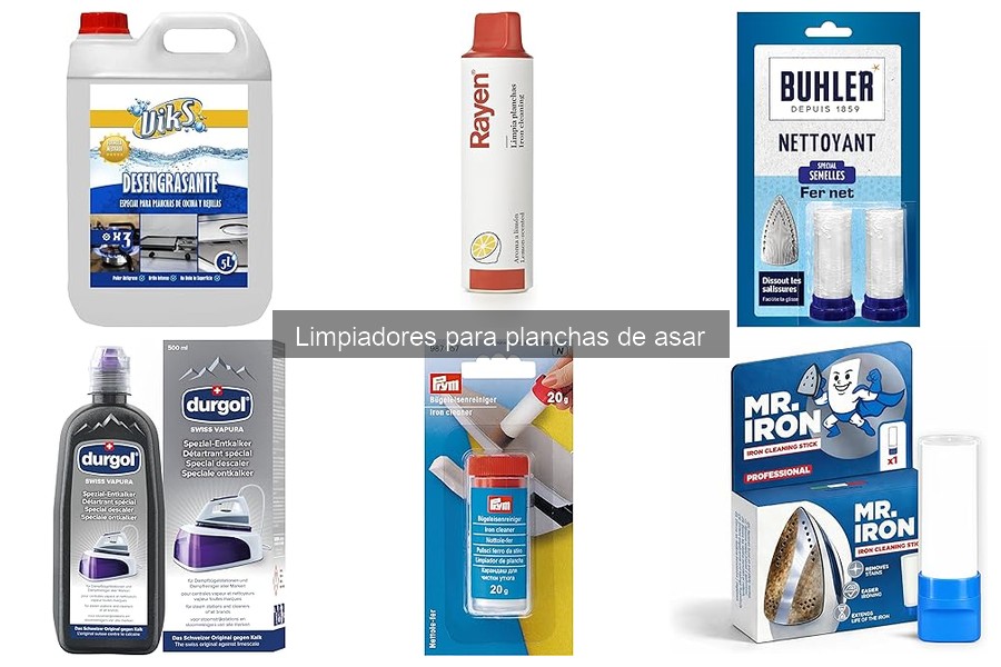 Mejores limpiadores para planchas de asar según material