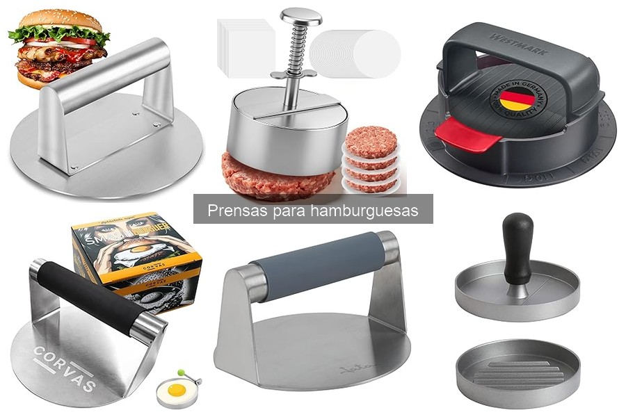 Mejores materiales para prensas de hamburguesas: guía informativa