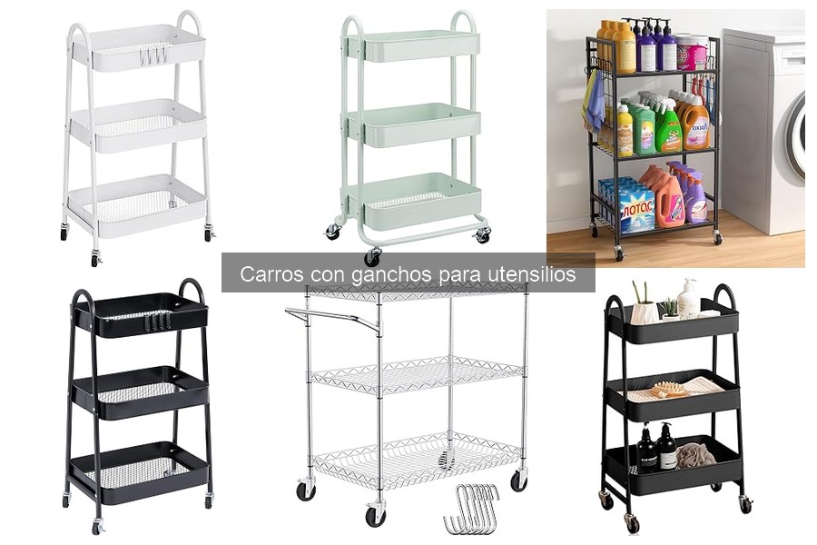 Opiniones sobre carros con ganchos para utensilios