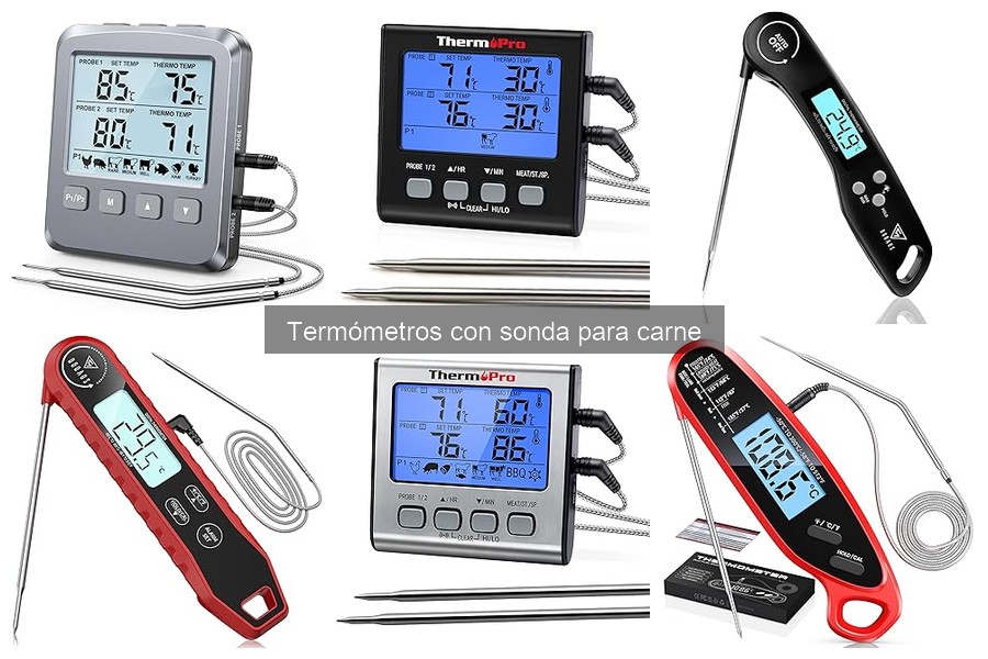Opiniones sobre termómetros con sonda para carne