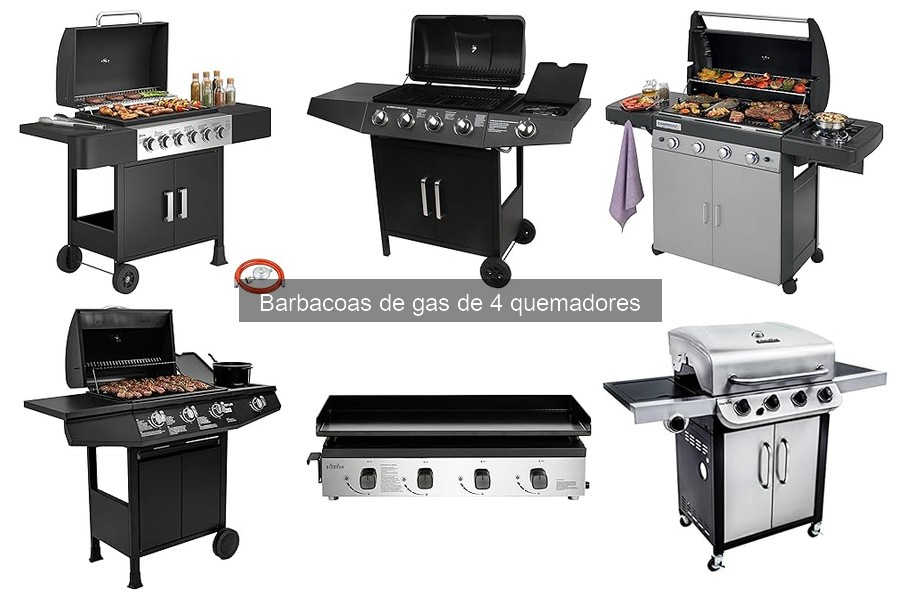Precio promedio de barbacoas de gas de 4 quemadores