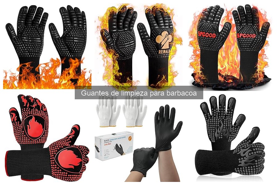 Problemas comunes al usar guantes de limpieza para barbacoa