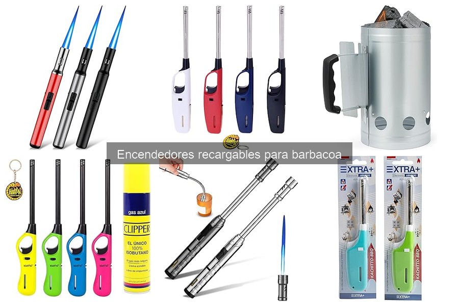 ¿Qué combustible usan los encendedores recargables para barbacoa?