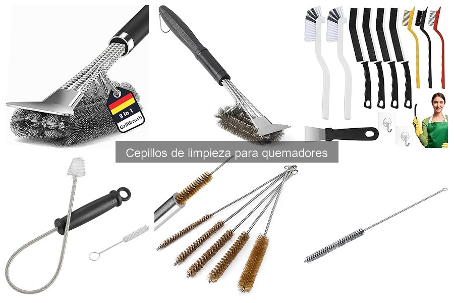 ¿Qué es un cepillo de limpieza para quemadores?