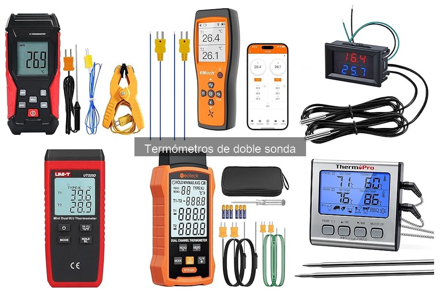 ¿Qué es un termómetro de doble sonda y cómo utilizarlo?