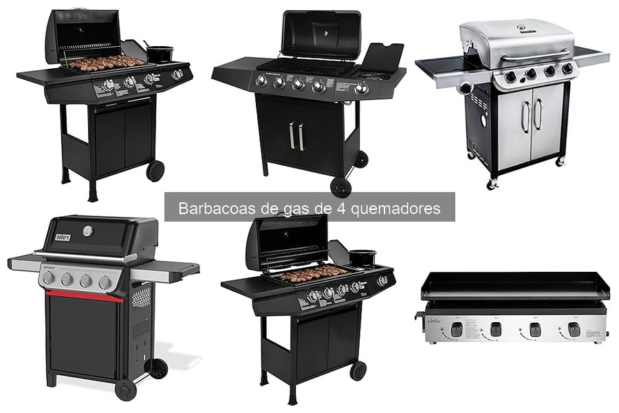 Recetas deliciosas para barbacoa de gas de 4 quemadores