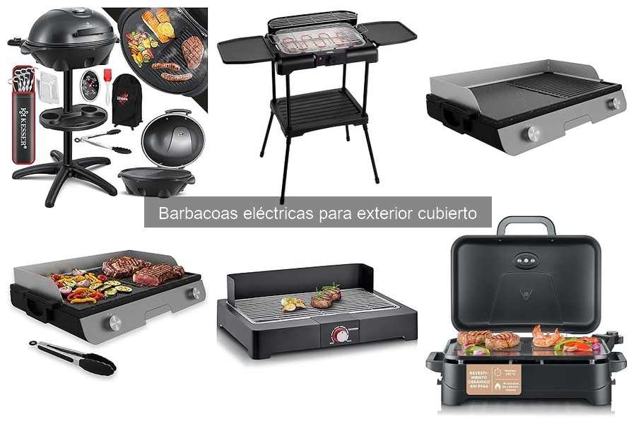 Recetas deliciosas para barbacoas eléctricas en exteriores cubiertos