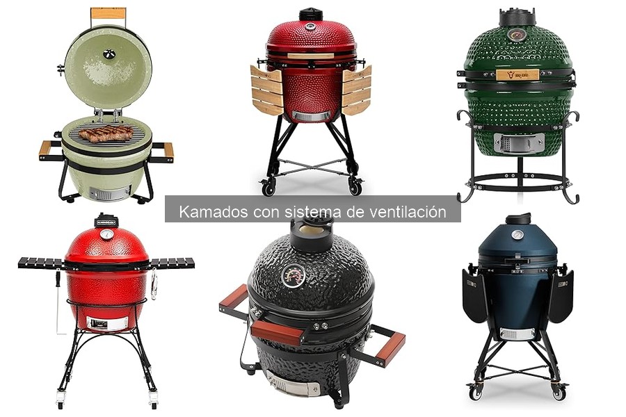 Recetas deliciosas para kamados con sistema de ventilación