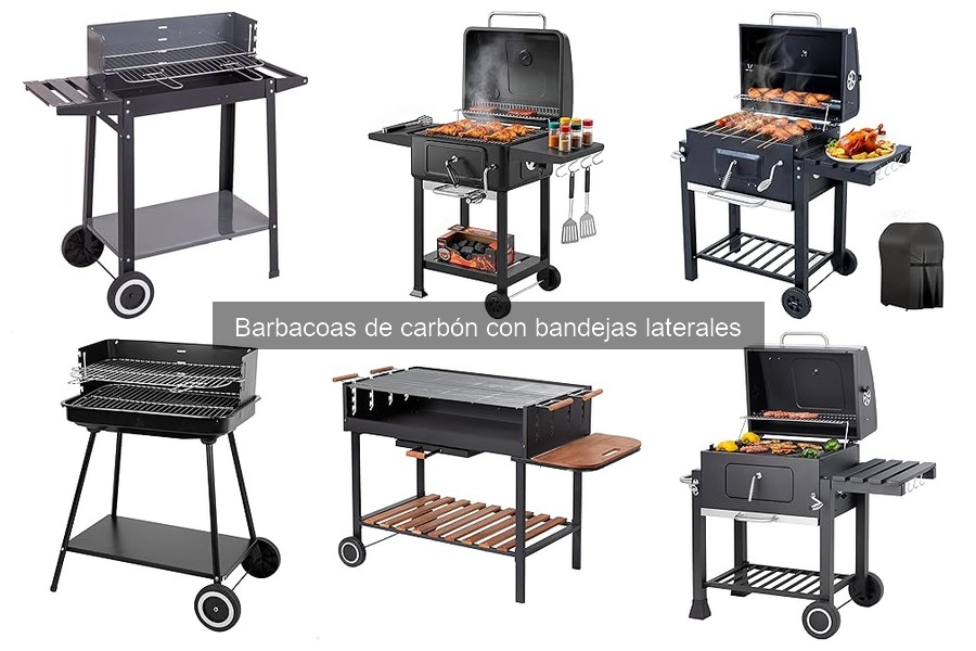 Seguridad en barbacoas de carbón con bandejas laterales
