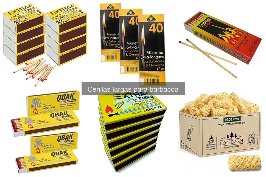 ¿Son seguras las cerillas largas para encender barbacoas?