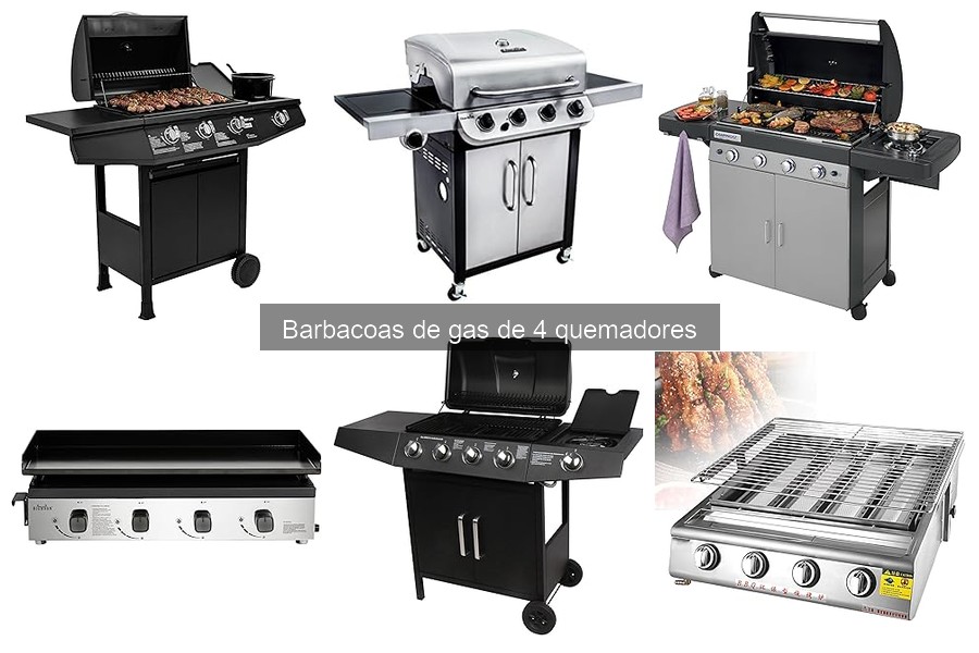 Tiempos de cocción para carne en barbacoas de gas de 4 quemadores