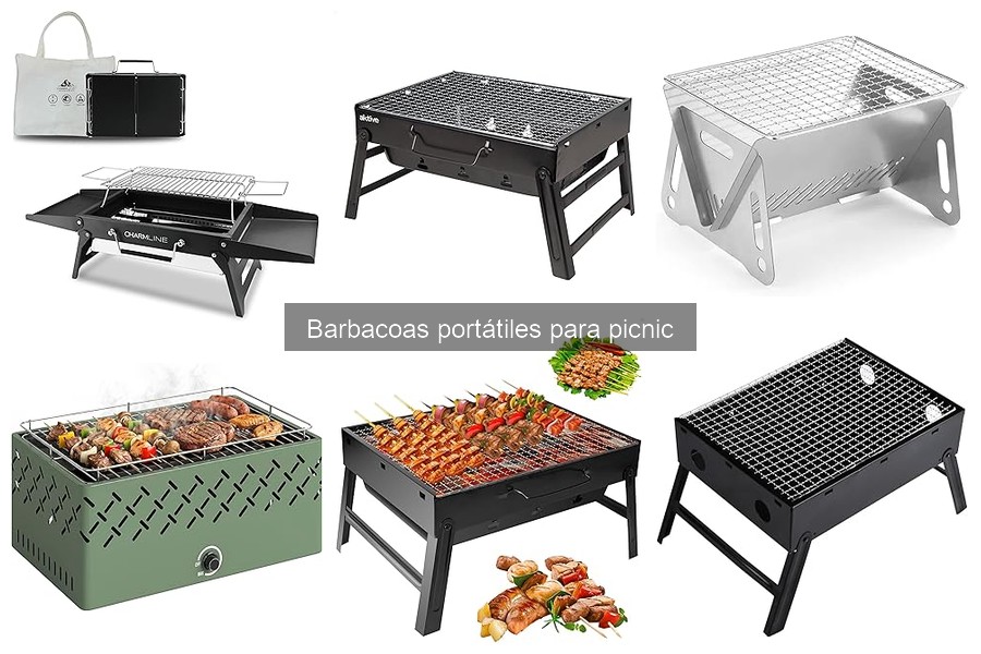 Tipos de barbacoas portátiles para picnic: carbón, gas y eléctricas