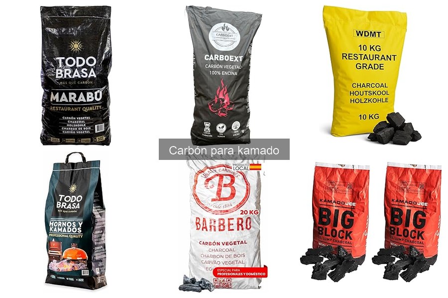 Tipos de carbón para kamado: características y usos