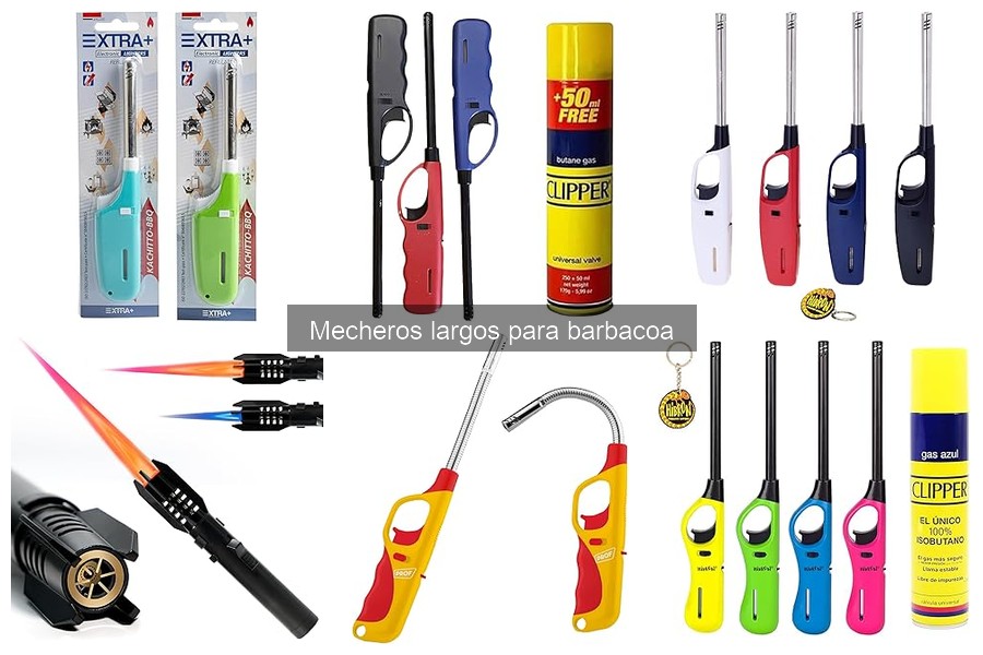 Tipos de mecheros largos para barbacoa: ¿Cuál elegir?