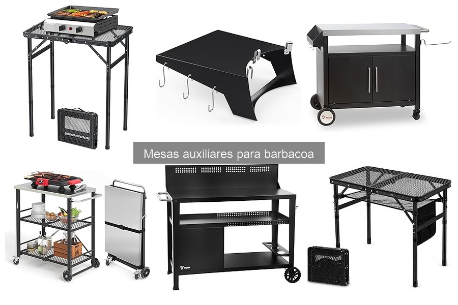 Tipos de mesas auxiliares para barbacoa: guía completa