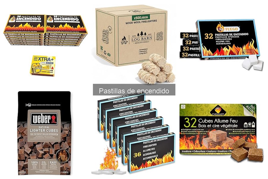 Tipos de pastillas de encendido para barbacoas y estufas