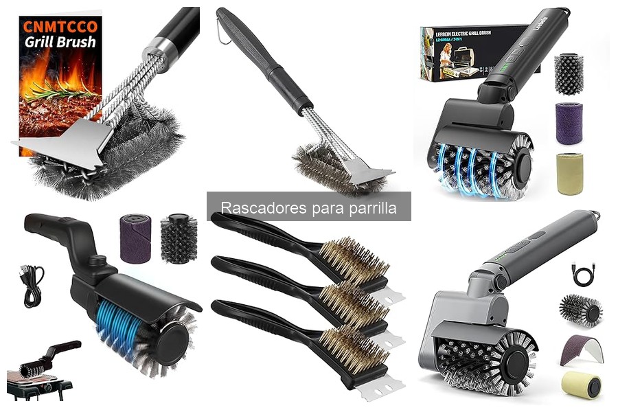 Tipos de rascadores para parrilla: guía y recomendaciones