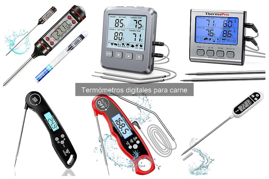 Tipos de termómetros digitales para carne: guía completa