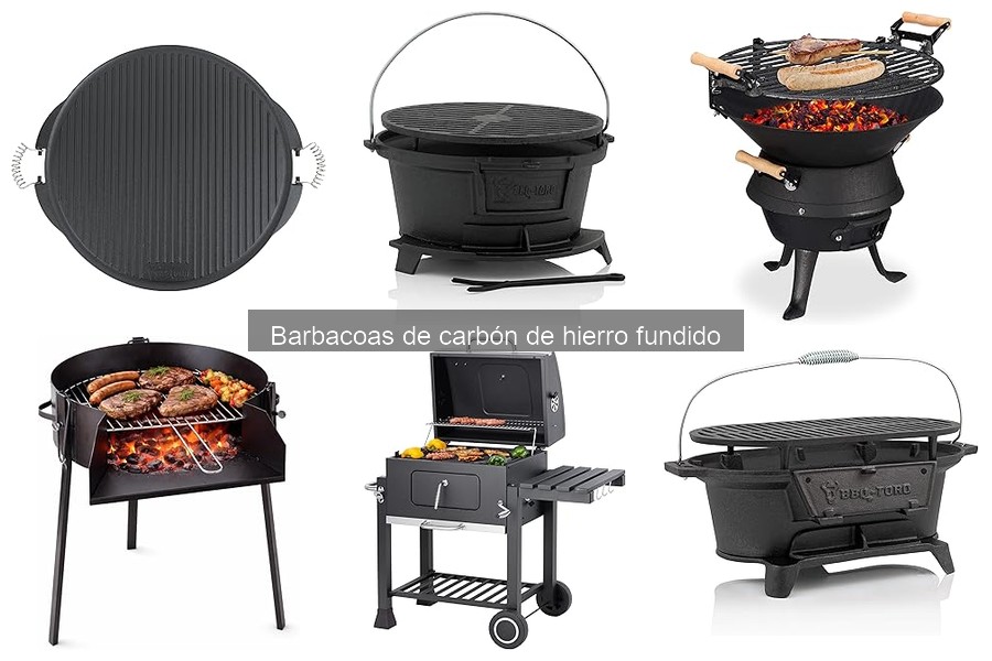 Ventajas y desventajas de las barbacoas de carbón de hierro fundido